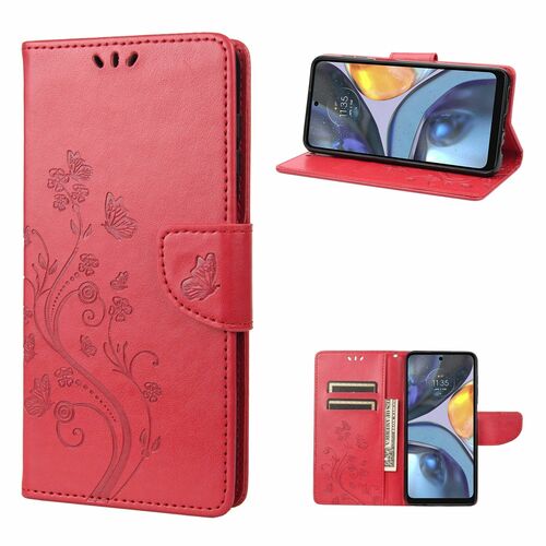 Schutz Handy H�lle f�r Motorola Moto G22 Case Cover Tasche Etui Wallet 