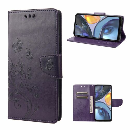Schutz Handy H�lle f�r Motorola Moto G22 Case Cover Tasche Etui Wallet 