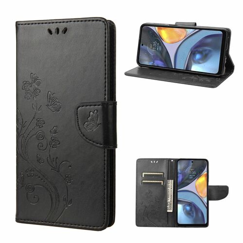 Schutz Handy H�lle f�r Motorola Moto G22 Case Cover Tasche Etui Wallet 