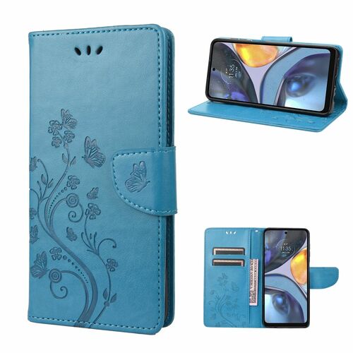 Schutz Handy H�lle f�r Motorola Moto G22 Case Cover Tasche Etui Wallet 