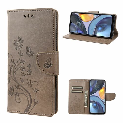 Schutz Handy H�lle f�r Motorola Moto G22 Case Cover Tasche Etui Wallet 