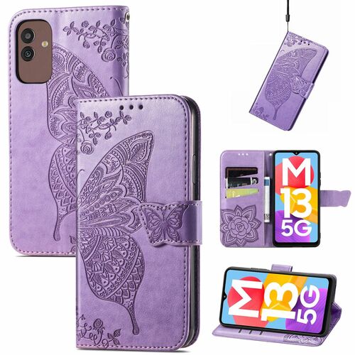 Schutzh�lle Handyh�lle f�r Samsung Galaxy M13 5G Case Cover Kartenfach 