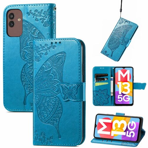 Schutzh�lle Handyh�lle f�r Samsung Galaxy M13 5G Case Cover Kartenfach 