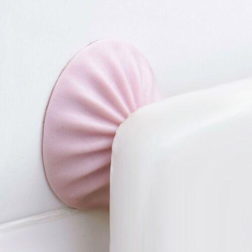 4 St�ck Gummi Anti-Kollision Aufkleber - Leise Wandschutz Pads in Rosa 