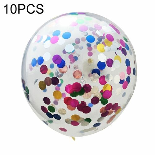 10 St�ck Konfetti Luftballon Set Silvester Neujahr Feier Party Ballons 12 Zoll 