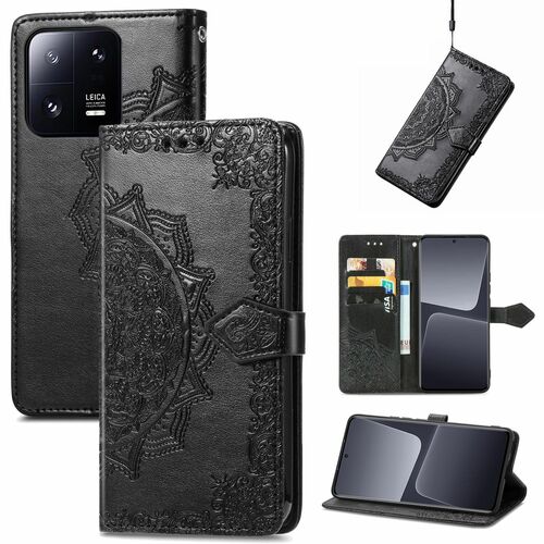 Handyh�lle Schutz Tasche f�r Xiaomi 13 Pro Full Cover Wallet Klappcase Etuis 