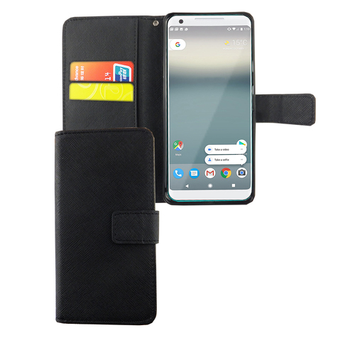 Handyh�lle Tasche f�r Handy Google Pixel XL 2 Schwarz