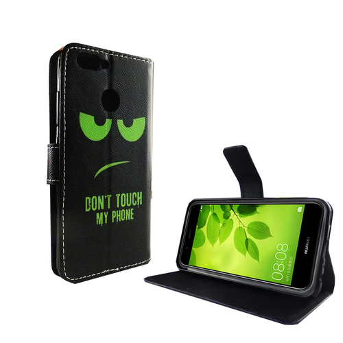 Dont Touch My Phone Handyh�lle Huawei Nova 2 Klapph�lle Wallet Case