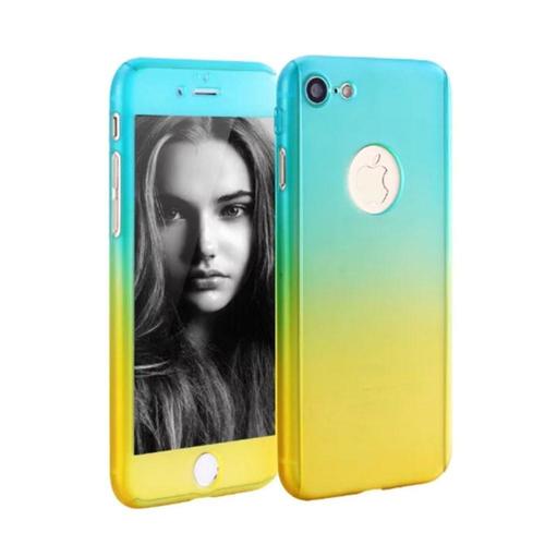 Handyh�lle Schutzh�lle f�r Samsung Galaxy S7 Full Case Cover Displayschutz 360 Gelb