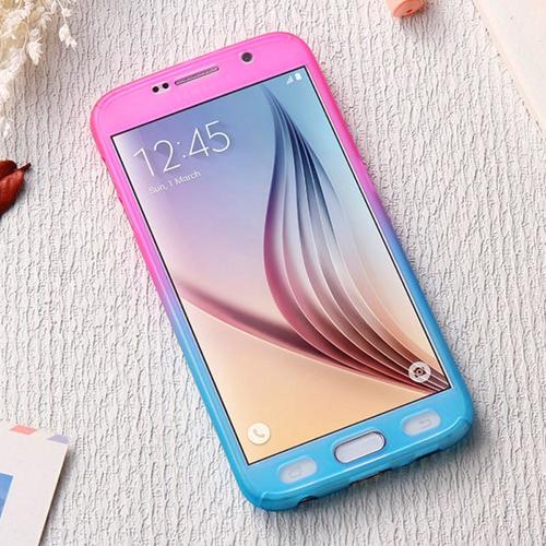 Handyh�lle Schutzh�lle f�r Huawei P9 Full Case Cover Displayschutz 360 Blau
