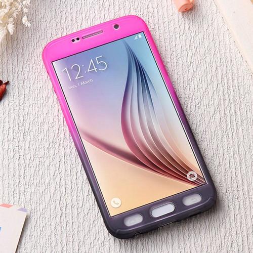 Handyh�lle Schutzh�lle f�r Samsung Galaxy J3 (2017) Full Case Cover Displayschutz 360 Pink