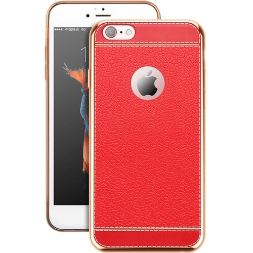 Handy H�lle f�r Apple iPhone 5 / 5s / SE Schutz Case Tasche Etui Kunstleder Rot