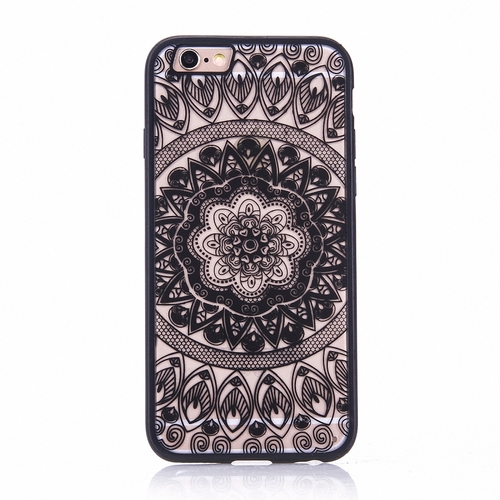 Handy H�lle Mandala f�r Xiaomi Redmi Note 4 Design Case Schutzh�lle Motiv Kreis Cover Tasche Bumper Schwarz