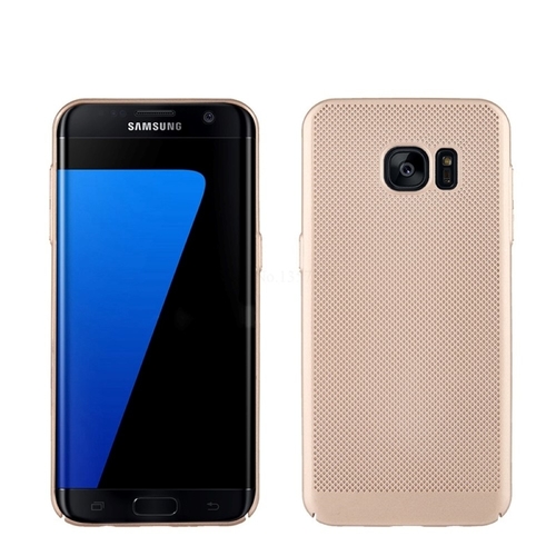 Handy H�lle f�r Samsung Galaxy S7 Edge Schutzh�lle Case Tasche Cover Etui Gold
