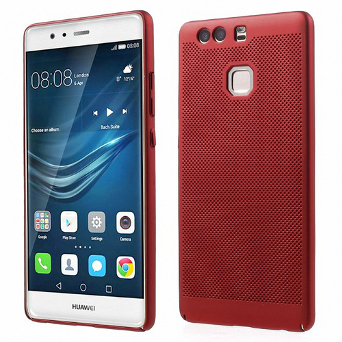 Handy H�lle f�r Huawei P9 Schutzh�lle Case Tasche Cover Etui Rot