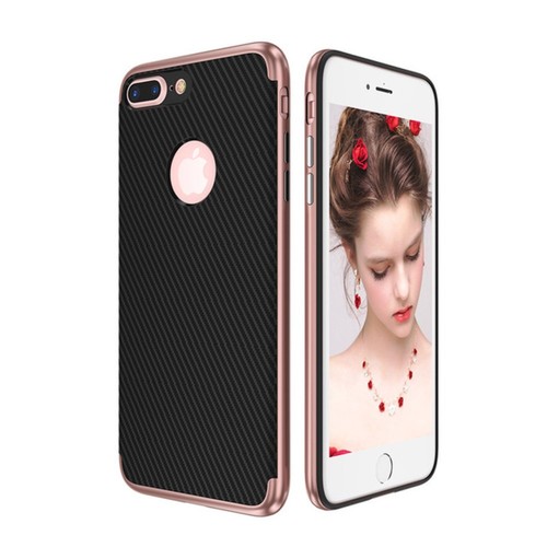 Hybrid Silikon Handy H�lle f�r Apple iPhone 6 / 6s Plus Case Cover Tasche Pink