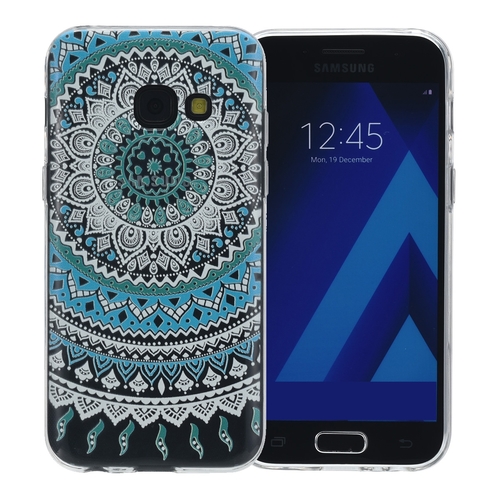 Henna Cover f�r Samsung Galaxy S8 Case Schutz H�lle Silikon Sonne Blau