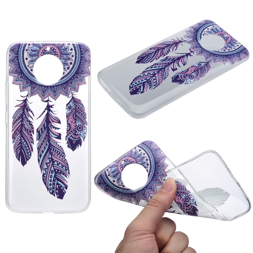 Henna Cover f�r Motorola Moto E4 Case Schutz H�lle Silikon Traumf�nger