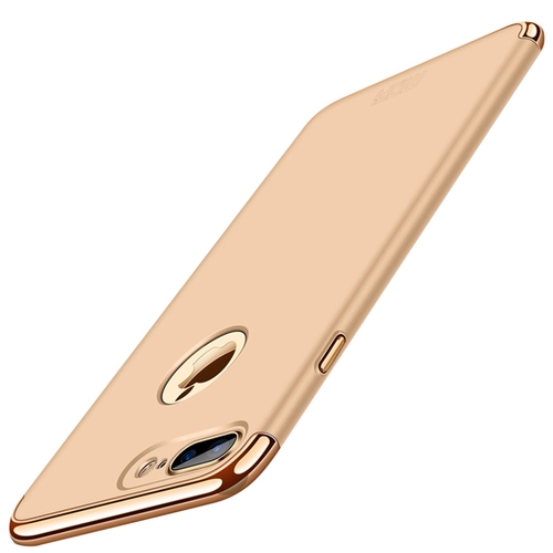 Handy H�lle Schutz Case f�r Apple iPhone 7 Plus Bumper 3 in 1 Cover Chrom Gold