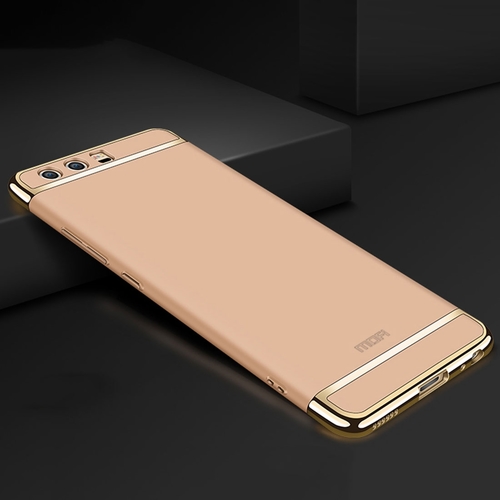 Handy H�lle Schutz Case f�r Huawei P10 Plus Bumper 3 in 1 Cover Chrom Etui Gold