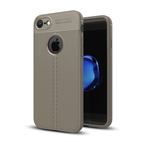 Handy H�lle Schutz Case f�r Apple iPhone 7 Cover Rahmen Etui Grau