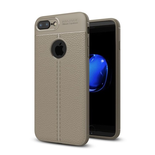 Handy H�lle Schutz Case f�r Apple iPhone 7 Plus Cover Rahmen Etui Grau