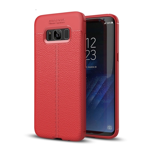 Handy H�lle Schutz Case f�r Samsung Galaxy S8+ Cover Rahmen Etui Rot