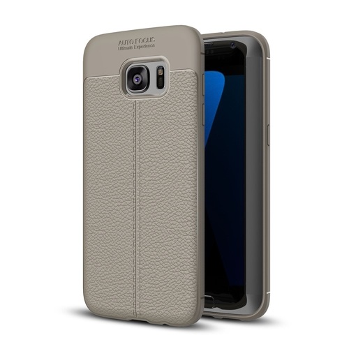 Handy H�lle Schutz Case f�r Samsung Galaxy S6 Edge Cover Rahmen Etui Grau