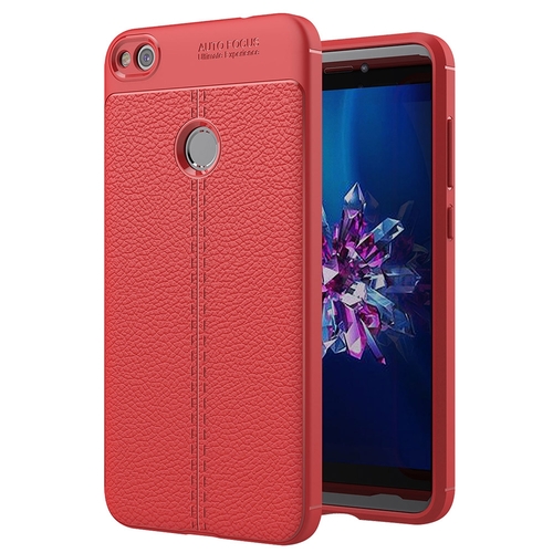 Handy H�lle Schutz Case f�r Huawei P8 Lite 2017 Cover Rahmen Etui Rot