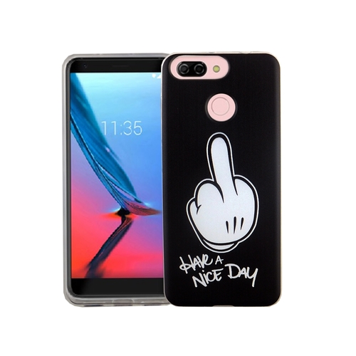 Handy H�lle f�r ZTE Blade V9 Vita Mittelfinger Smartphone Cover Bumper Schale Etuis