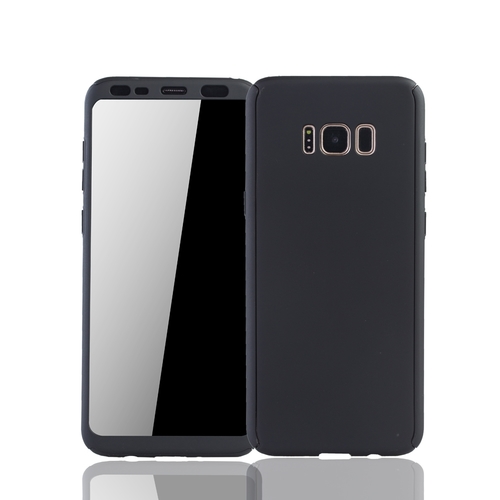 Handyh�lle Schutzh�lle f�r Samsung Galaxy S8 Plus Full Case Cover Displayschutz 360 Schwarz