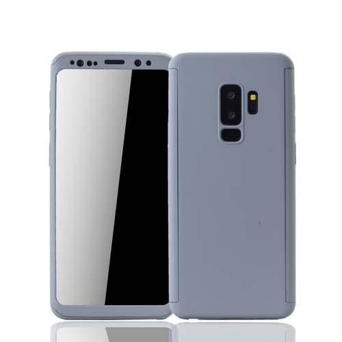 Handyh�lle Schutzh�lle f�r Samsung Galaxy S9 Plus Full Case Cover Displayschutz 360 Grau