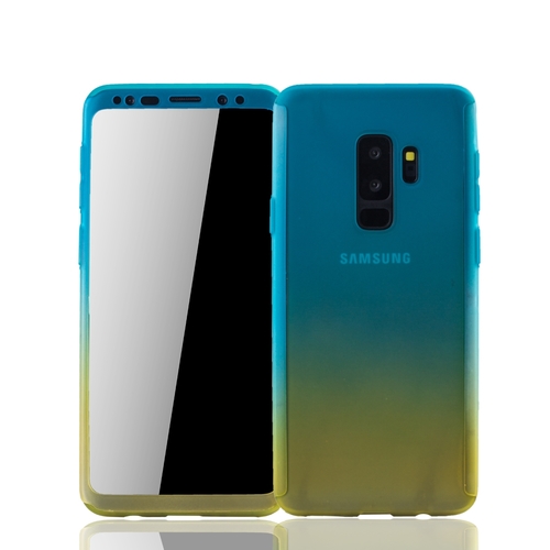 Handyh�lle Schutzh�lle f�r Samsung Galaxy S9 Plus Full Case Cover Displayschutz 360 Gelb