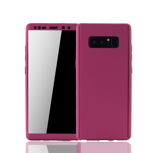 Handyh�lle Schutzh�lle f�r Samsung Galaxy Note 8 Full Case Cover Displayschutz 360 Pink