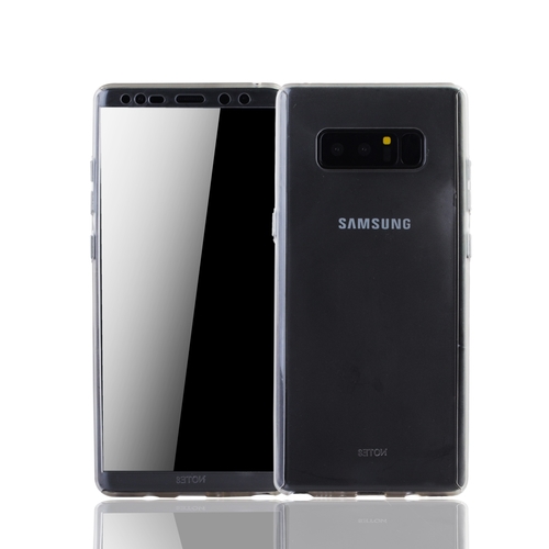 Handyh�lle Schutzh�lle f�r Samsung Galaxy Note 8 Full Case Cover Displayschutz 360 Transparent