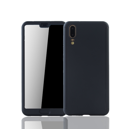 Handyh�lle Schutzh�lle f�r Huawei P20 Full Case Cover Displayschutz 360 Schwarz