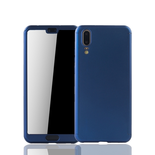 Handyh�lle Schutzh�lle f�r Huawei P20 Full Case Cover Displayschutz 360 Blau