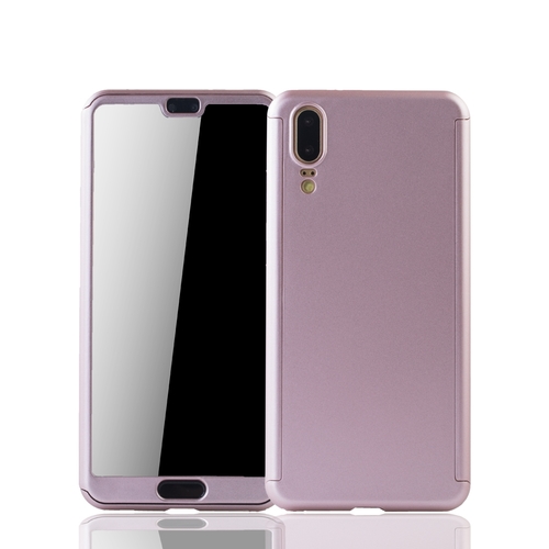 Handyh�lle Schutzh�lle f�r Huawei P20 Full Case Cover Displayschutz 360 Rosa