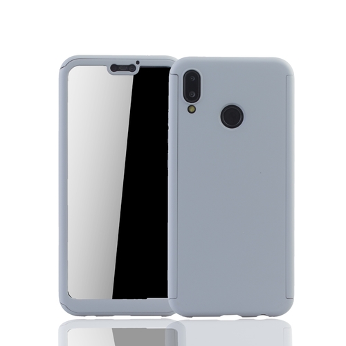 Handyh�lle Schutzh�lle f�r Huawei P20 Lite Full Case Cover Displayschutz 360 Grau