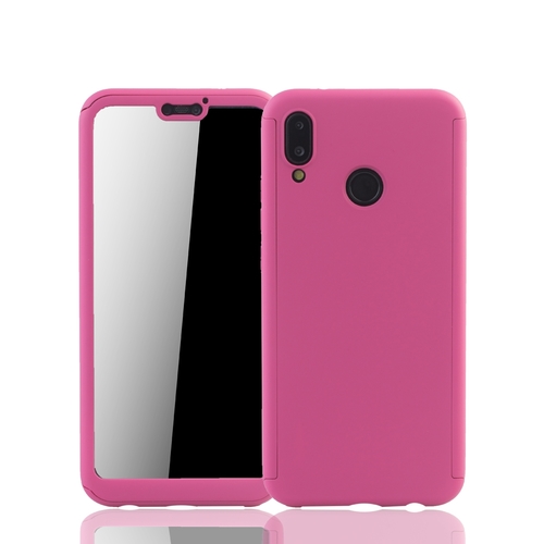 Handyh�lle Schutzh�lle f�r Huawei P20 Lite Full Case Cover Displayschutz 360 Pink
