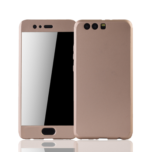 Handyh�lle Schutzh�lle f�r Huawei P10 Plus Full Case Cover Displayschutz 360 Gold