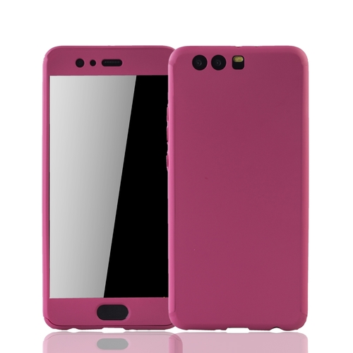 Handyh�lle Schutzh�lle f�r Huawei P10 Plus Full Case Cover Displayschutz 360 Pink