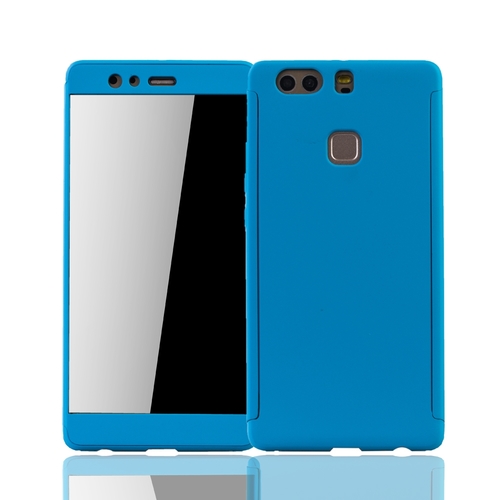 Handyh�lle Schutzh�lle f�r Huawei P9 Plus Full Case Cover Displayschutz 360 Blau