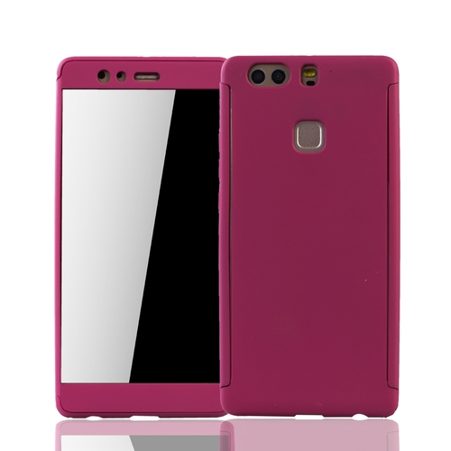 Handyh�lle Schutzh�lle f�r Huawei P9 Plus Full Case Cover Displayschutz 360 Pink