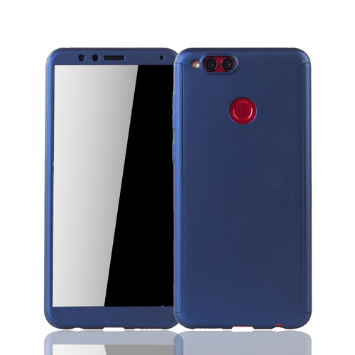 Handyh�lle Schutzh�lle f�r Huawei Honor 7X Full Case Cover Displayschutz 360 Blau
