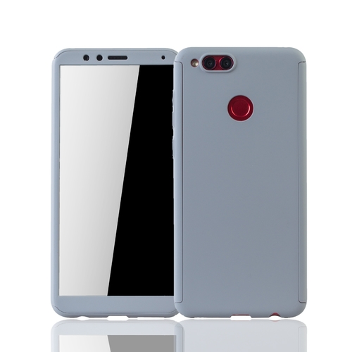 Handyh�lle Schutzh�lle f�r Huawei Honor 7X Full Case Cover Displayschutz 360 Grau