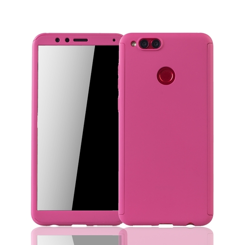 Handyh�lle Schutzh�lle f�r Huawei Honor 7X Full Case Cover Displayschutz 360 Pink