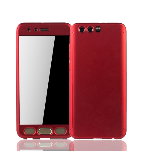Handyh�lle Schutzh�lle f�r Huawei Honor 9 Full Case Cover Displayschutz 360 Rot