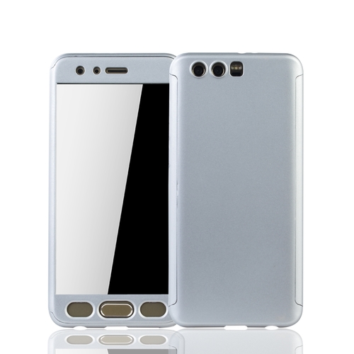 Handyh�lle Schutzh�lle f�r Huawei Honor 9 Full Case Cover Displayschutz 360 Silber