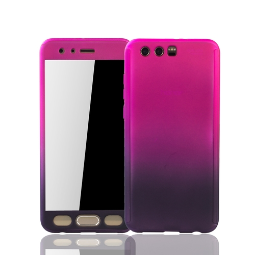 Handyh�lle Schutzh�lle f�r Huawei Honor 9 Full Case Cover Displayschutz 360 Violett